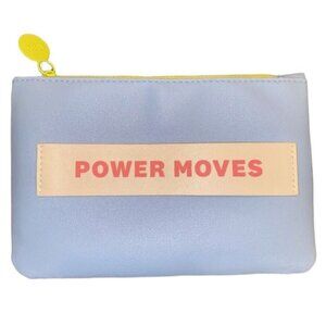 Ipsy Glam Bag Power Moves March 2022 Blue Pink Makeup Travel Cosmetic Bag